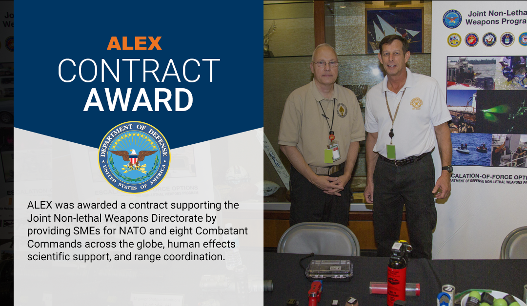 New Contract Award: Joint Non-lethal Weapons Directorate